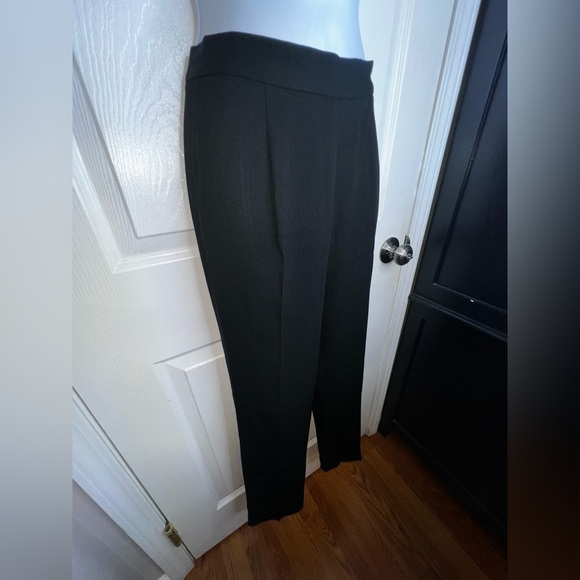 Alex Garfield Garfield & Marks Women’s 2 Black Ribbed Trouser Dress Pants XS - Picture 2 of 9